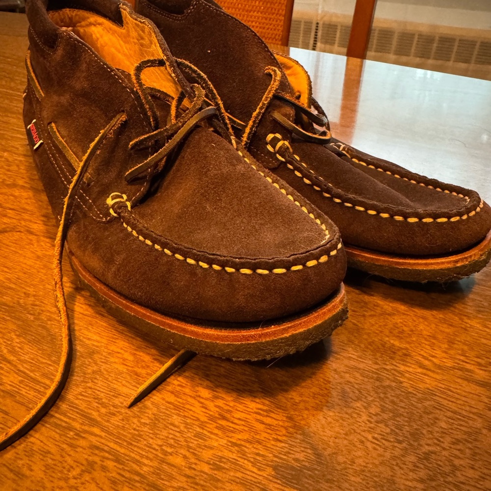Sebago Brown Chukka Boots with Suede Finish